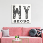 ファームハウス素朴州ジップコードワイオミング キャンバスプリント (インサイチュ (リビング))