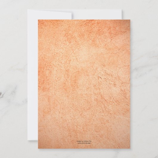 ファームハウス素朴感謝祭ディナーパーティー 招待状 (裏面)