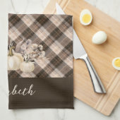 ファームハウス素朴感謝祭ディナー キッチンタオル (四つ折り)