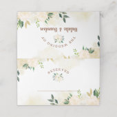 ファームハウス素朴新予約結婚席 プレイスカード (外部開封)