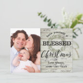 ファームハウス賛美クリスマスシープラップリースカード シーズンカード (スタンド正面)