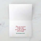 ファームハウス風クリスマスカード シーズンカード (内部)