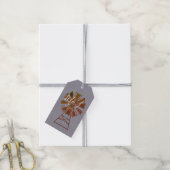 ファームハウス風車 田舎の納屋の結婚式 ギフトタグ (より糸付き)