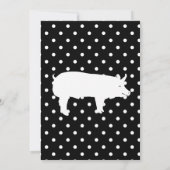 ファームハウス クックアウト ご招待 - グリル & BBQ 豚の丸焼き 招待状 (裏面)