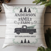 ファームハウス クリスマス ツリー ファミリー ファーム パーソナライズド クッション