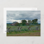 ファームハウス – ゲチスバーグナショナルパークペンシルバニア ポストカード (正面/裏面)