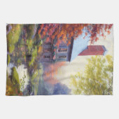 ファームハウス/ストリーム/ウッズ/絵画s キッチンタオル (横)