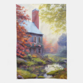 ファームハウス/ストリーム/ウッズ/絵画s キッチンタオル (縦)