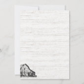 ファームハウス テーブル シーティング カード (裏面)