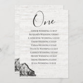 ファームハウス テーブル シーティング カード (正面/裏面)