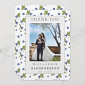 ファームハウス ブルーベリー ウェディング サンクス 招待状 (正面/裏面)