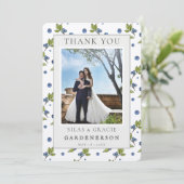 ファームハウス ブルーベリー ウェディング サンクス 招待状 (スタンド正面)