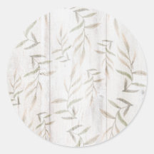 ファームハウス ボタニカル ホワイト ウッド ブラッシュ ラスティック リーフ