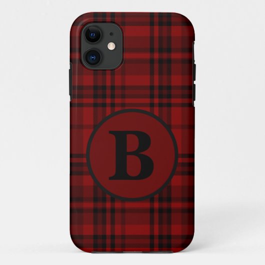 ファームハウス レッド ギンガム チェック柄 Case-Mate iPhoneケース (裏面)