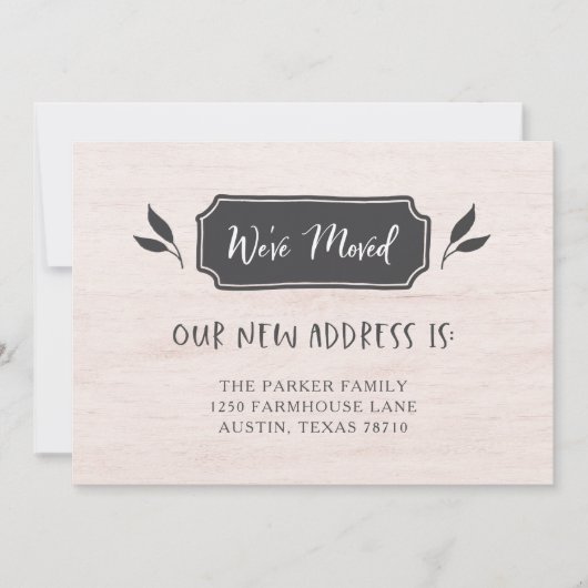 ファームハウス | 住所変更のお知らせ 案内状 (正面)