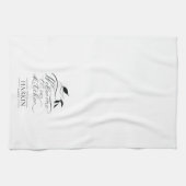 ファームハエレガントウススタイルファミリー名パーソナライズされた キッチンタオル (横)