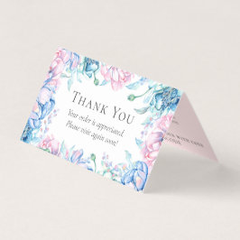 ファームハエレガントウス水カラーフローラサンキューカード