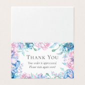 ファームハエレガントウス水カラーフローラサンキューカード (外部フラット)