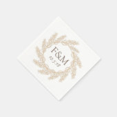 ファームハエレガントウス素朴小麦リース スタンダードカクテルナプキン (角)