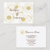 ファームハパーソナライズされたウスサンデイジー 名刺 (正面/裏面)