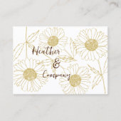 ファームハパーソナライズされたウスサンデイジー 名刺 (正面)