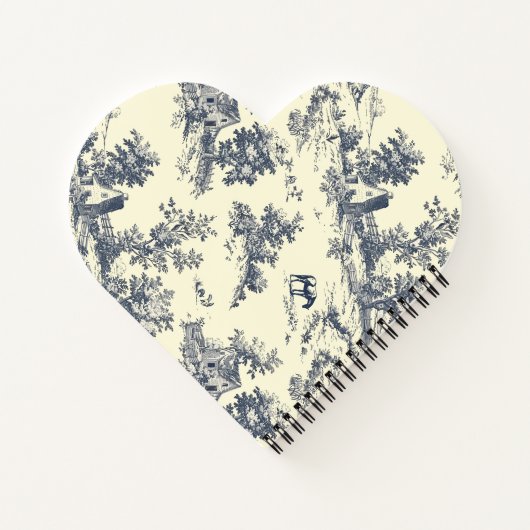 ファームハパーソナライズされたウスフランスのブルートイレデジュイ ノートブック (裏面)