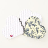 ファームハパーソナライズされたウスフランスのブルートイレデジュイ ノートブック (内部)