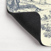 ファームハパーソナライズされたウスフランスのブルートイレデジュイ マウスパッド (コーナー)