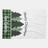 ファームハパーソナライズされたウスプライドクリスマスツリー キッチンタオル (横)