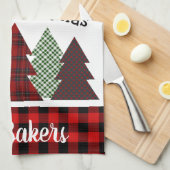 ファームハパーソナライズされたウスプライドクリスマスツリー キッチンタオル (四つ折り)