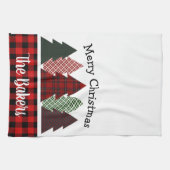 ファームハパーソナライズされたウスプライドクリスマスツリー キッチンタオル (横)