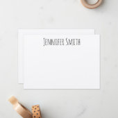 ファームハパーソナライズされたウスモダン手書きスタイル ノートカード (正面/裏面インサイチュ)