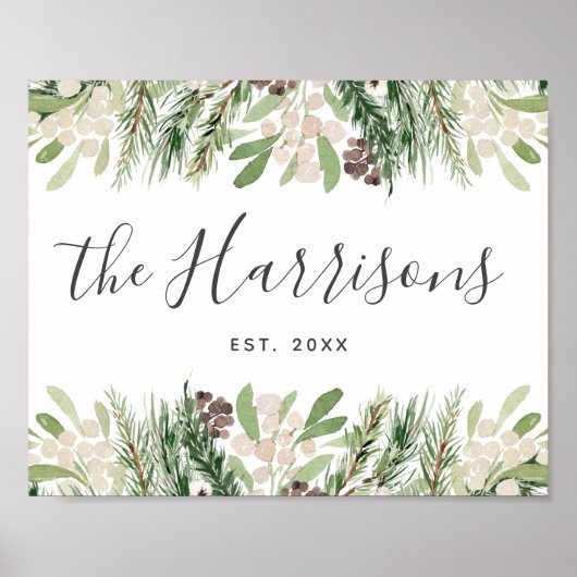 ファームハパーソナライズされたウス家族設立 ポスター (正面)