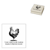 ファームハパーソナライズされたウス生卵カートン ラバースタンプ (押印)