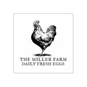 ファームハパーソナライズされたウス生卵カートン ラバースタンプ (インプリント)