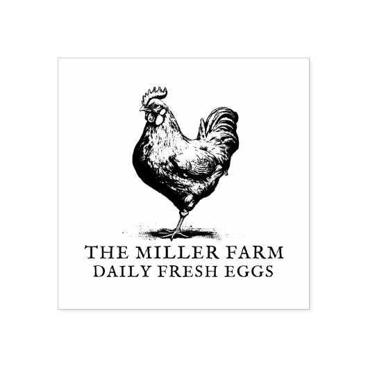 ファームハパーソナライズされたウス生卵カートン ラバースタンプ (インプリント)