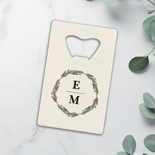 ファームハパーソナライズされたウス結婚式の引き出物 クレジットカード栓抜き