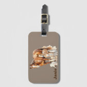 ファームハパーソナライズされたウス馬&ベビー。馬好き ラゲッジタグ (正面縦)