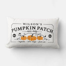 ファームハパーソナライズされたンプキンパッチ ランバークッション