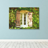 ファームハフランスのウインドウシャッターズキャンバスプリント キャンバスプリント (インサイチュ (ウッドフロア))