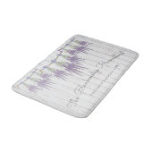 ファームハフランスのウスラベンダーフラワーバンドルカスタム バスマット (アングル)