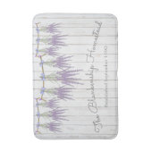 ファームハフランスのウスラベンダーフラワーバンドルカスタム バスマット (正面縦)