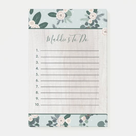 ファームハモダンウスのクリスマスフローラオン木 ポストイット (正面)