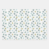 ファームハモダンウスのホリデーグリーン ラッピングペーパーシート (正面)