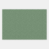 ファームハモダンウスのホリデーラッピング紙 – グリーン ラッピングペーパーシート (正面3)