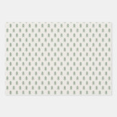 ファームハモダンウスのホリデーラッピング紙 – グリーン ラッピングペーパーシート (正面2)