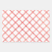 ファームハモダンウスのホリデーラッピング紙 – 赤 ラッピングペーパーシート (正面)