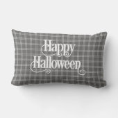 ファームハモダンウスクラシックプレイドハッピーハローウィン ランバークッション (裏面)