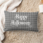 ファームハモダンウスクラシックプレイドハッピーハローウィン ランバークッション (ブランケット)