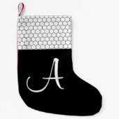 ファームハモダンウスクラシックモノグラム スモールクリスマスストッキング (正面)